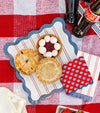 HAM1244 - Red Stripes Paper Plate - 11"