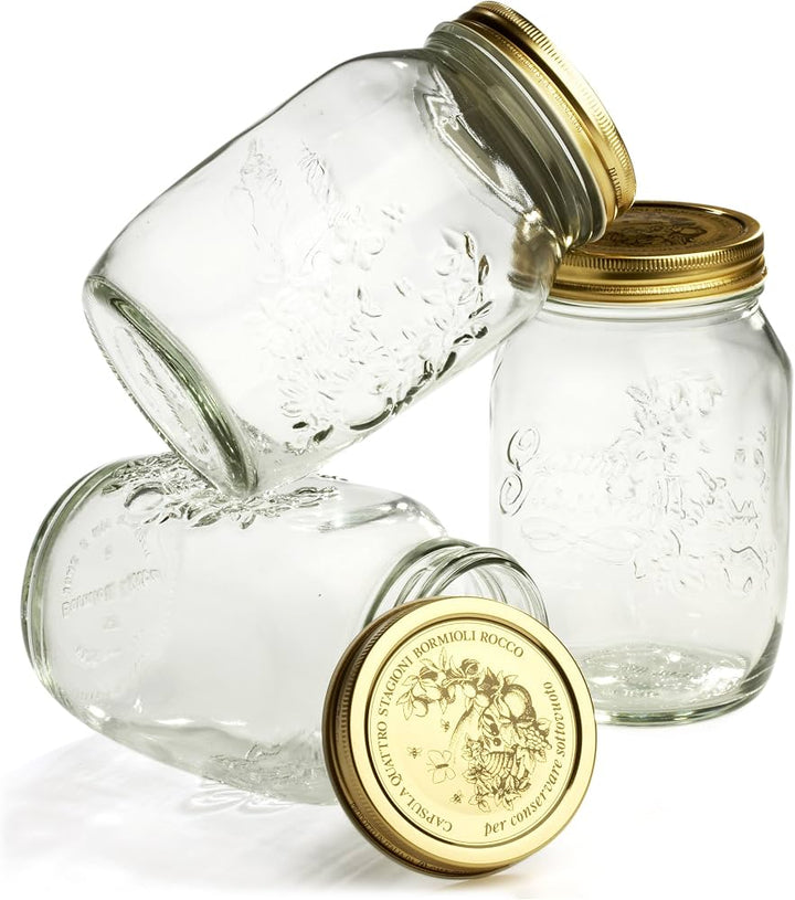Canning Jars 33.75oz 3Pk w/Lids
