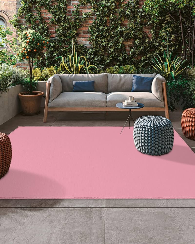Rug Outdoor 4x6 Rosa (dis)