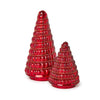 Jeweled Red Mercury Glass Holiday Tree