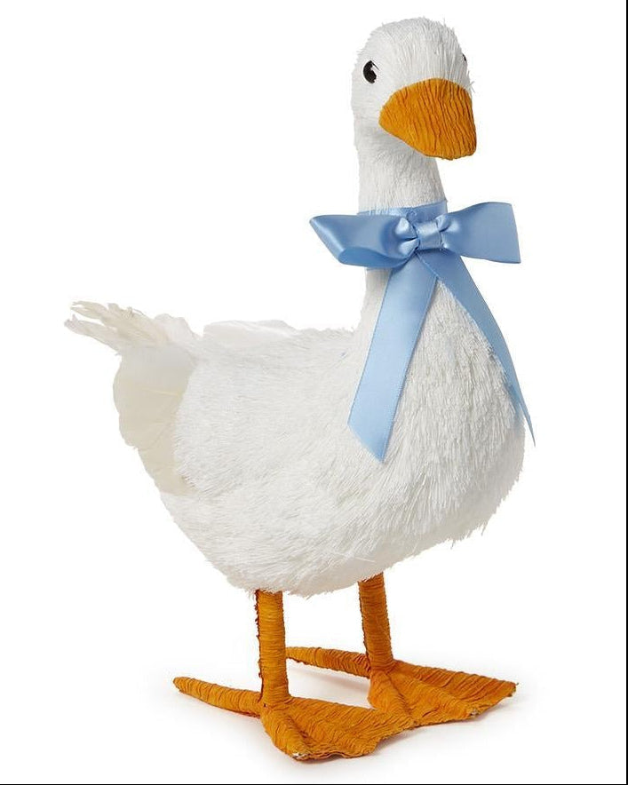 Hand crafted Geese with Satin Bow