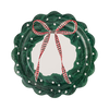 Wreath Shaped Christmas Paper Salad Plates