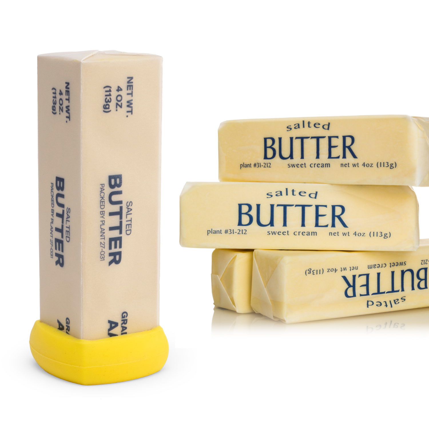 Reusable Silicone Butter Saver – Yellow