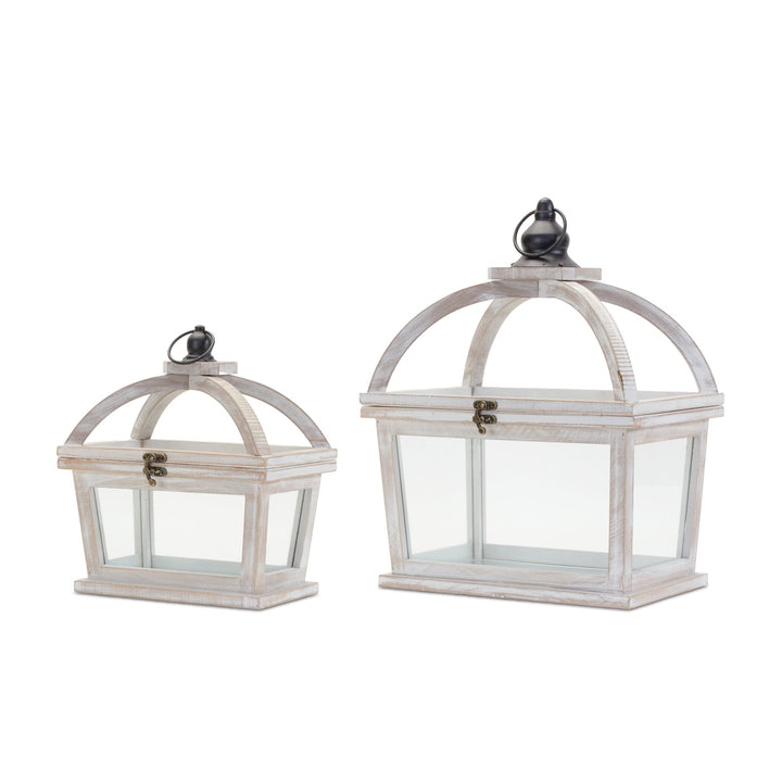 White Wood Lantern