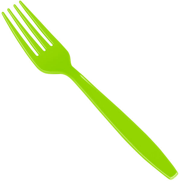Solid Color Plastic Forks
