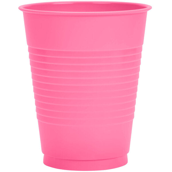 Solid Color 12 oz Plastic Cups