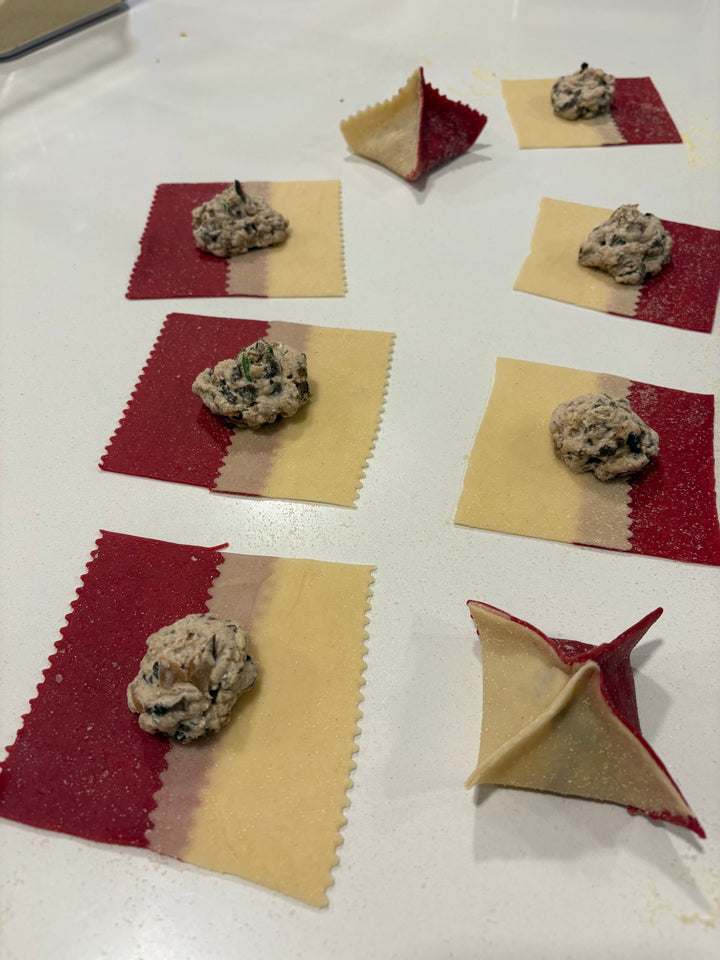 Cooking Class: Fagottini Bicolored Pasta with Lisa Amendola Nov 18th at 6 pm