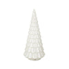 Decorative white Christmas tree on a white background