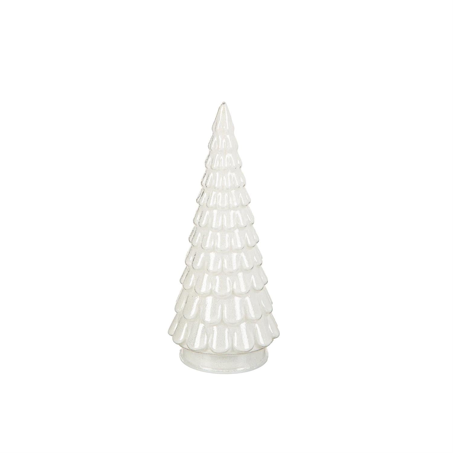 White Christmas tree on a white background