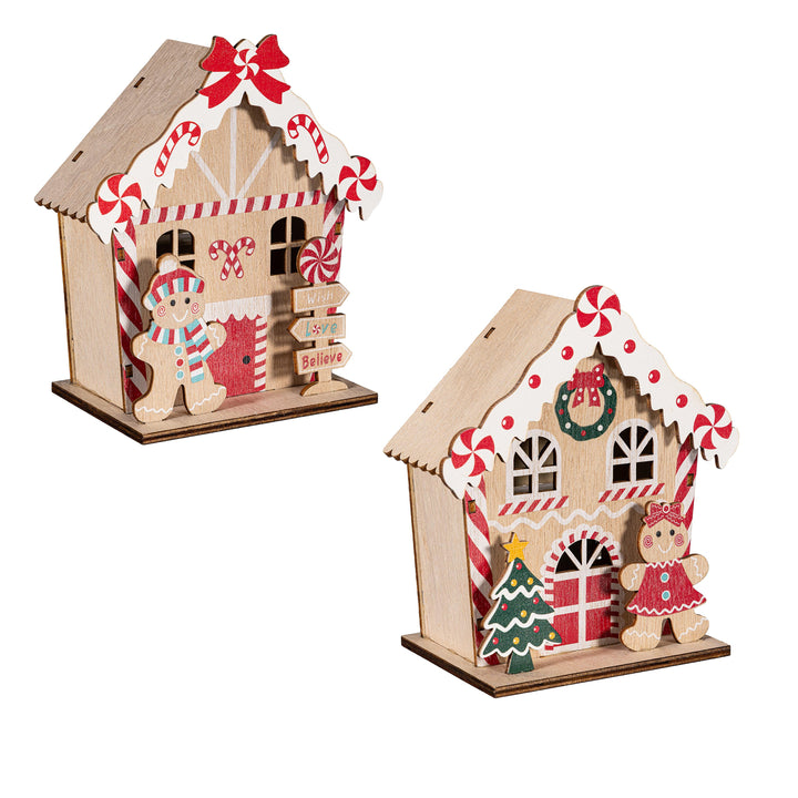 Baking Spirits Bright LED Table Decor Gingerbread House