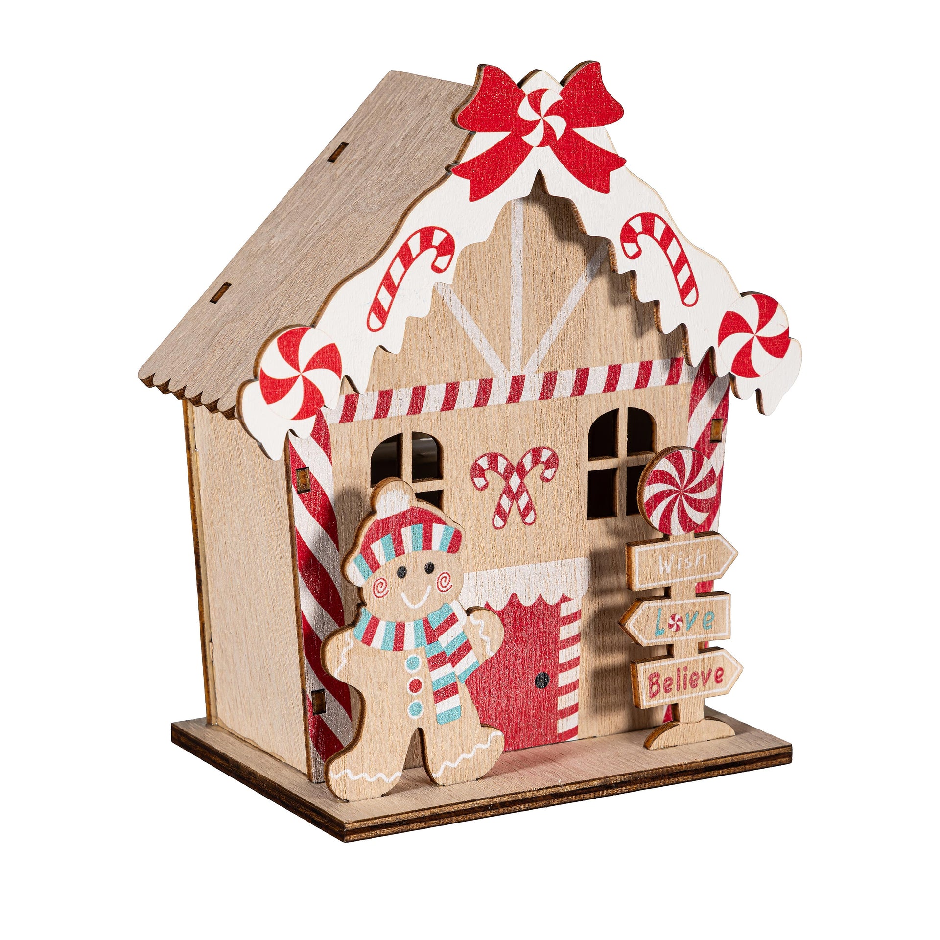 Baking Spirits Bright LED Table Decor Gingerbread House