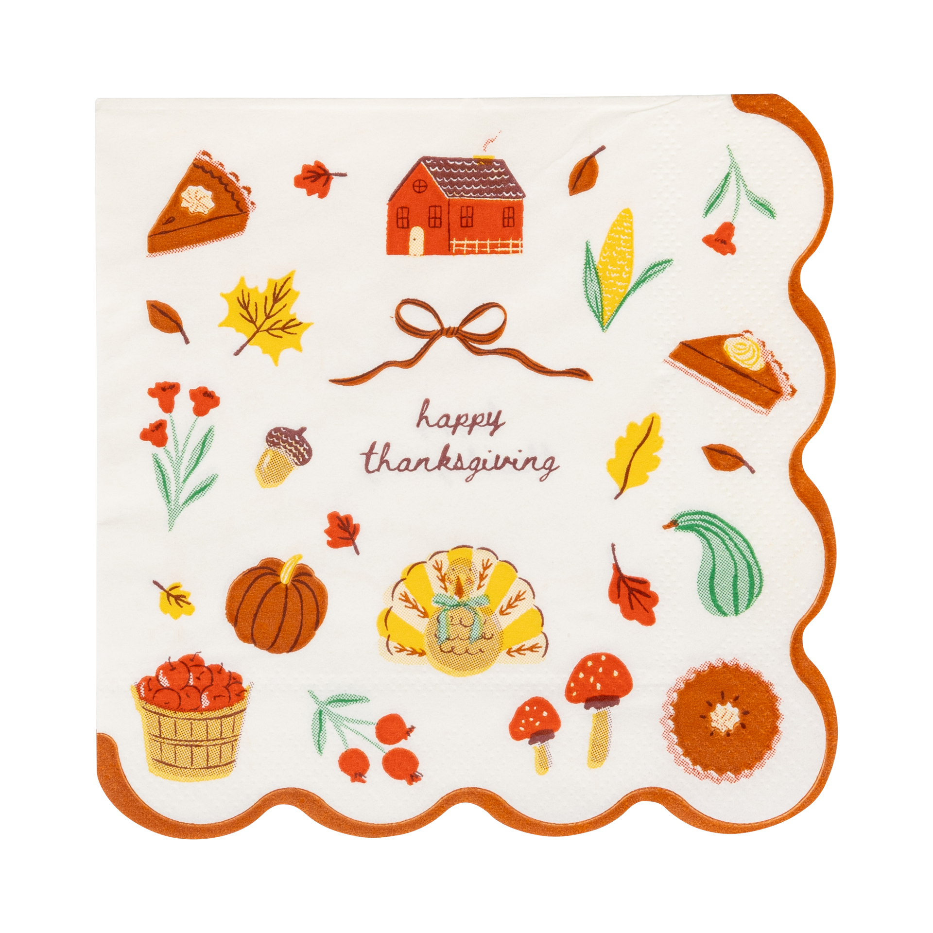 Harvest Icons Cocktail Paper Napkins