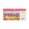 Product packaging with scenic design and brand name on a white background