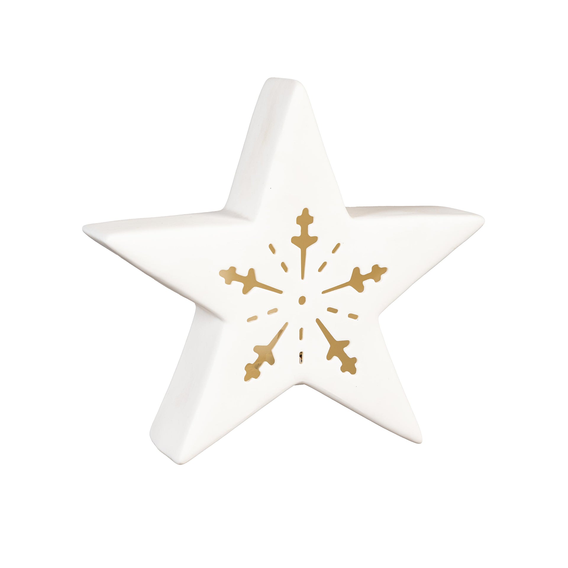 Season to Sparkle LED Table Decor Star with Snowflake Cut Out