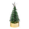 Shades of Green Led Christmas Tree Bottle Brush Plastic 5"