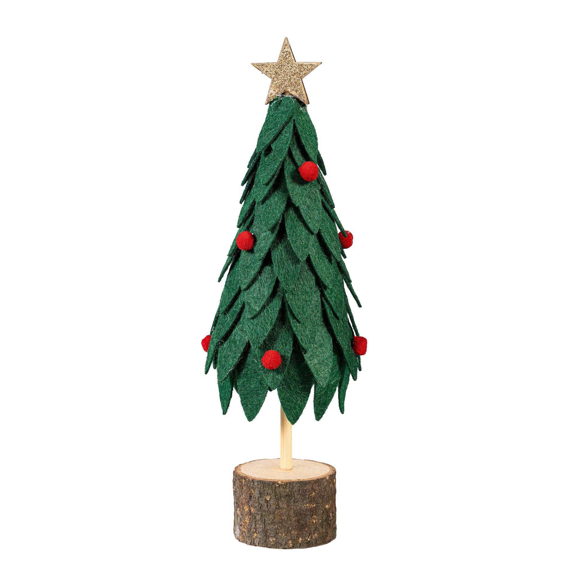 Fabric and Wood Christmas Tree