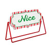 Naughty or Nice Reversible Wood and Metal
