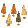 Shades of Green Table Décor Bottle Brush Trees