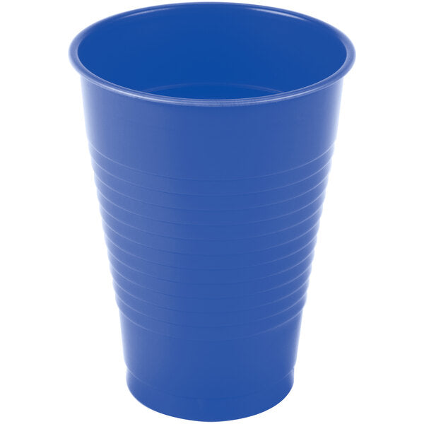 Solid Color 12 oz Plastic Cups