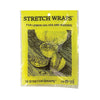 Pack of stretch wraps for lemon halves and wedges with yellow and black design.