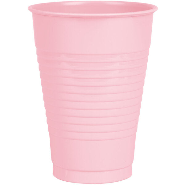 Solid Color 12 oz Plastic Cups