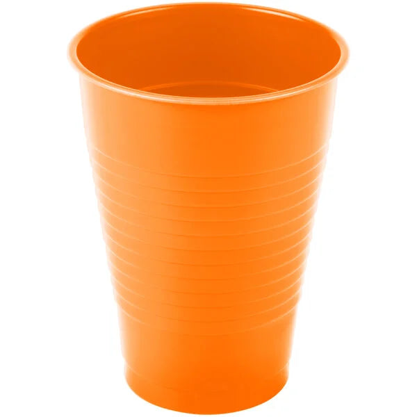 Solid Color 12 oz Plastic Cups