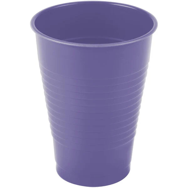 Solid Color 12 oz Plastic Cups