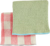 Green Colorful Waffle Towels