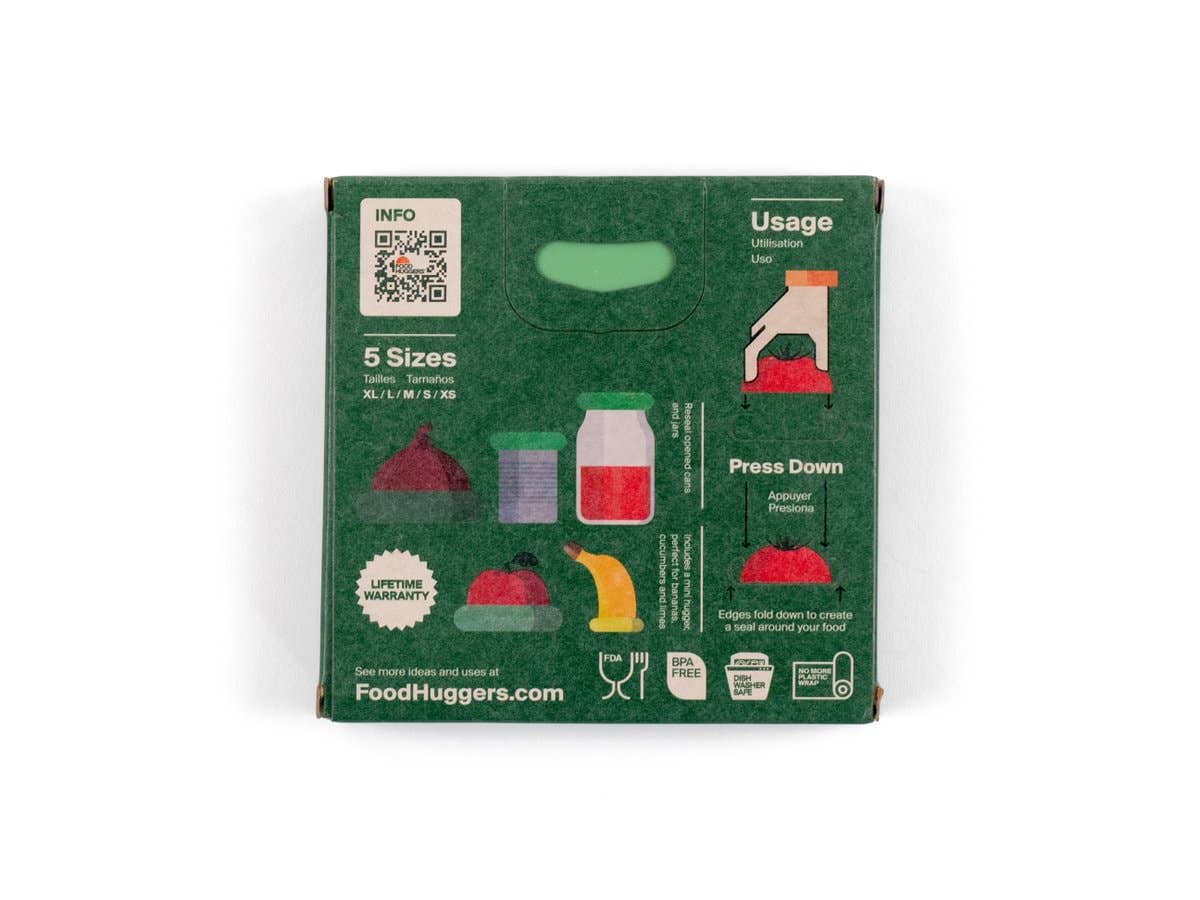 Reusable Silicone Food Savers – Sage Green (Set of 5)