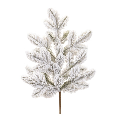 Flocked Pine Spray