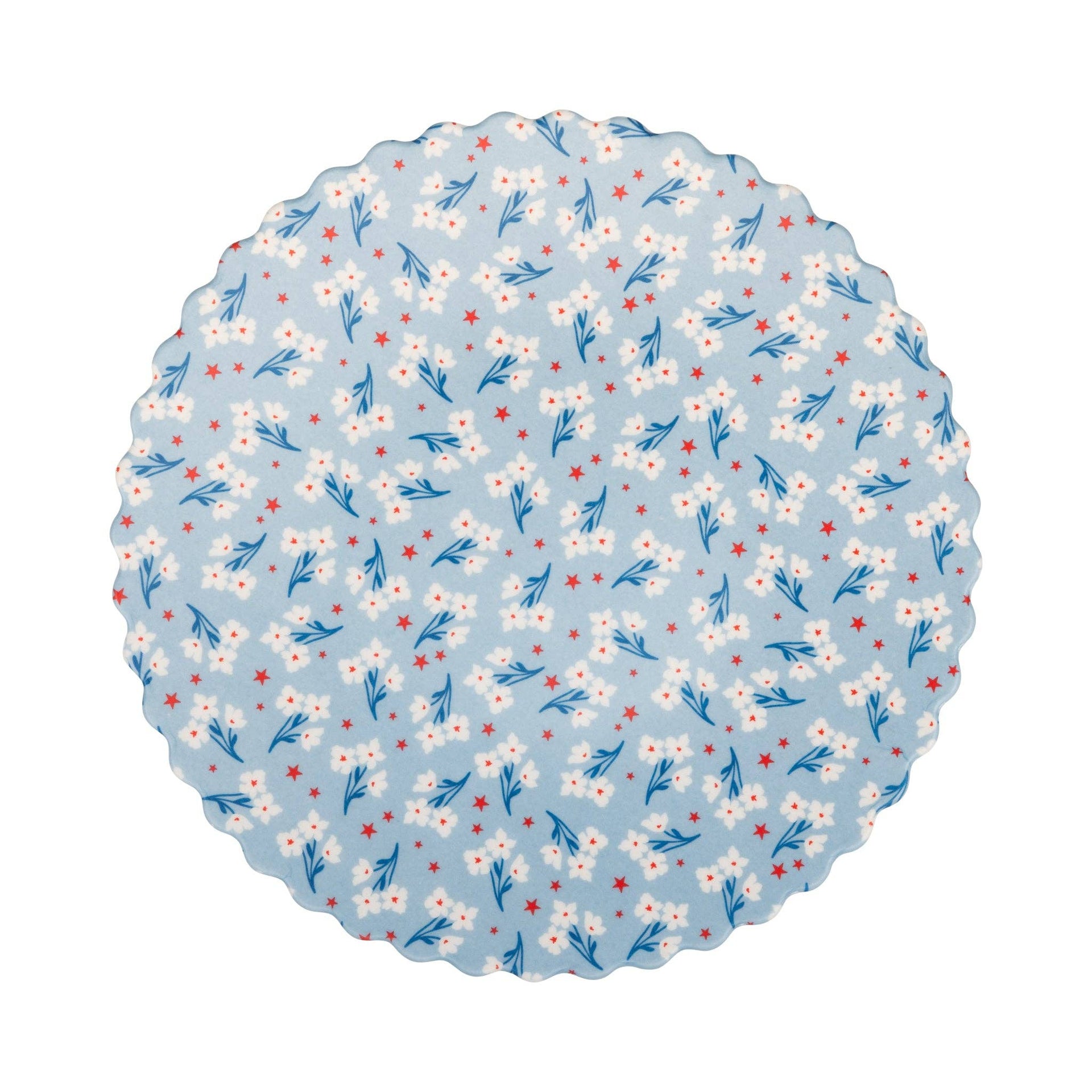 FLO1240 - Floral Bamboo Plate Set