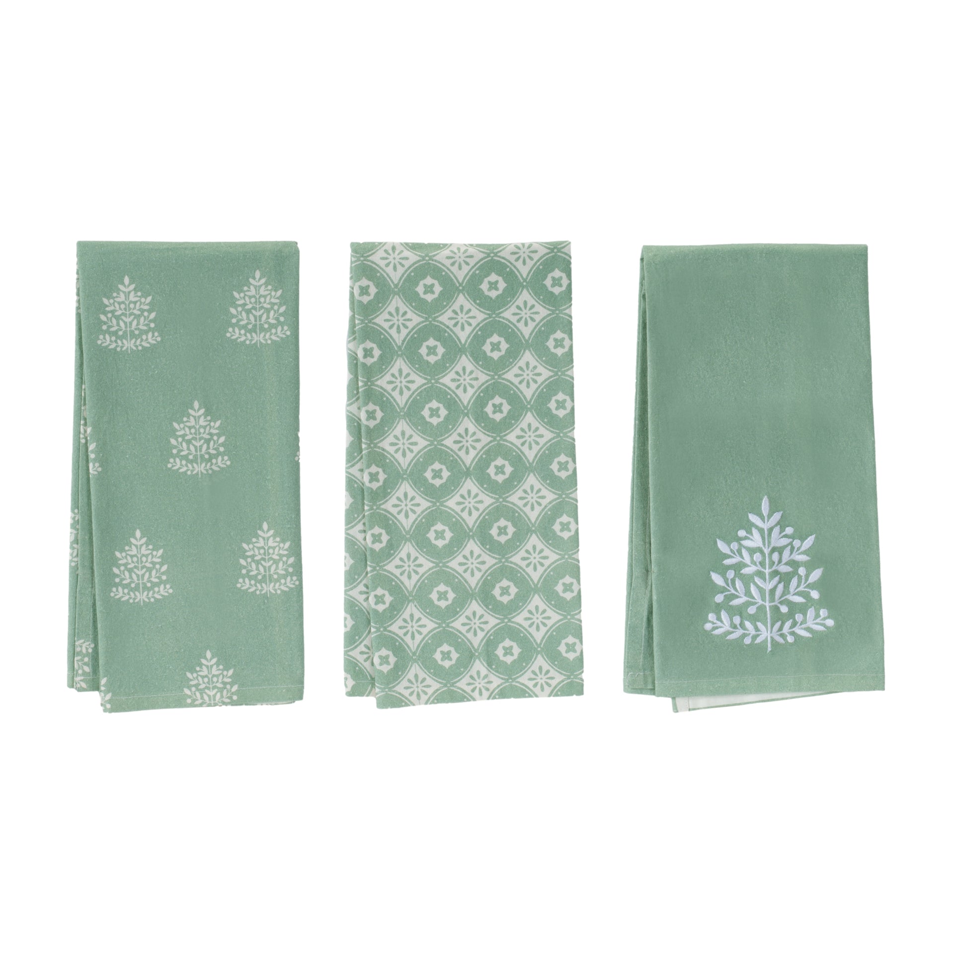 Mint Tree Tea Towel Set of 3