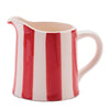 Red/White Striped Pitcher