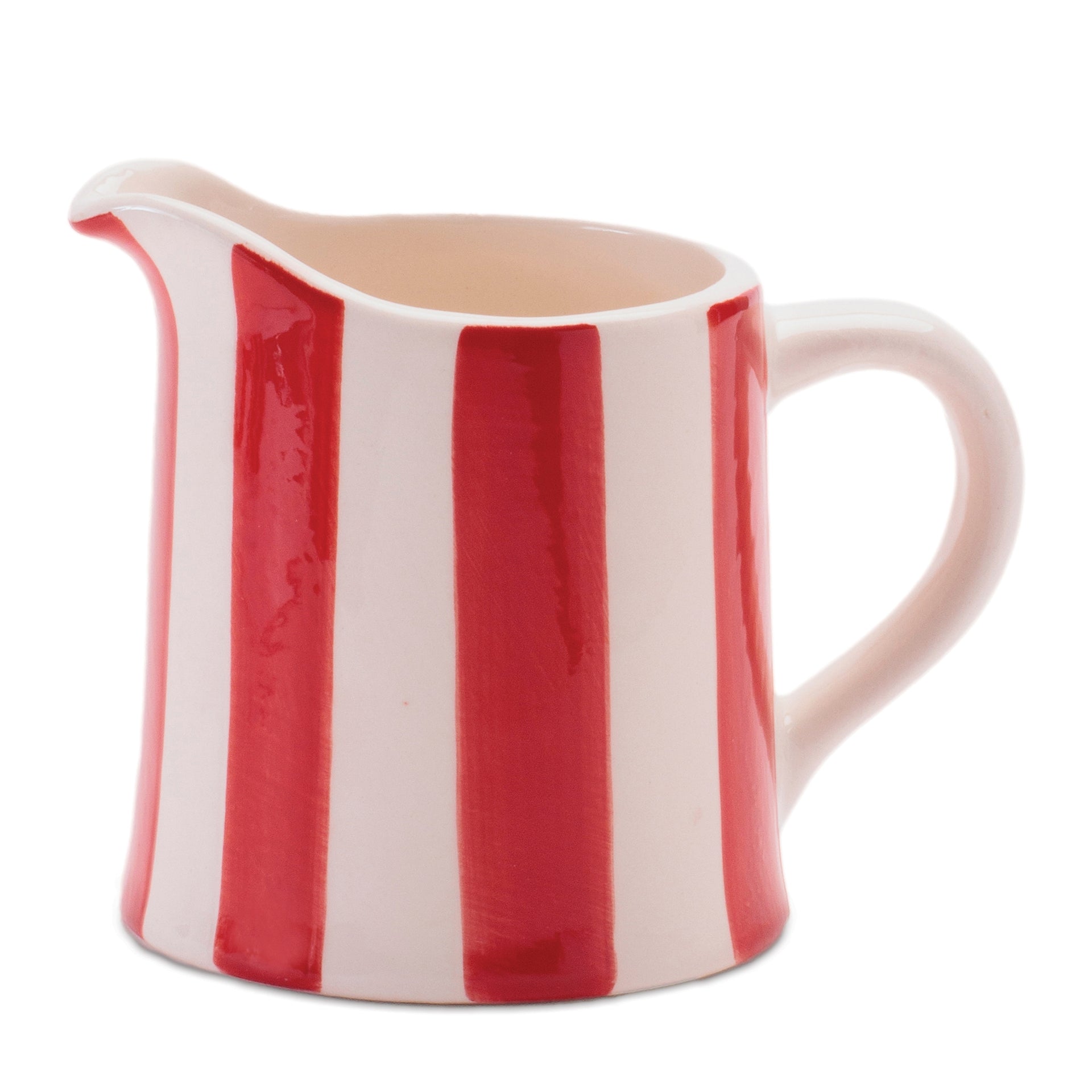 Red/White Striped Pitcher