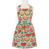 Apron with watermelon pattern on a mannequin against a white background
