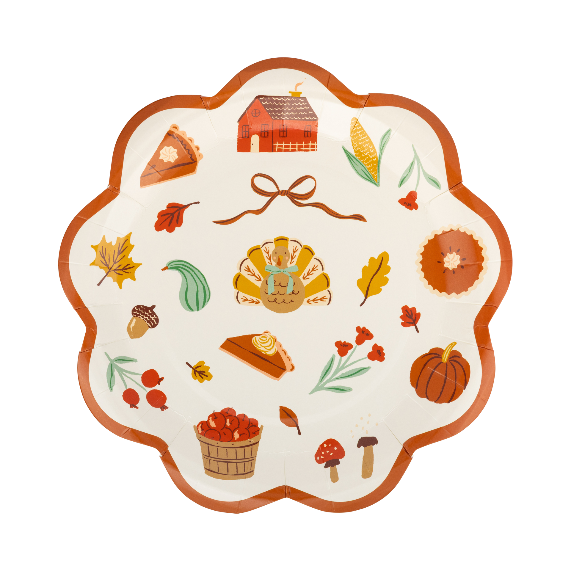 Harvest Icons Paper Plates