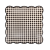 Black Gingham 10" Plate