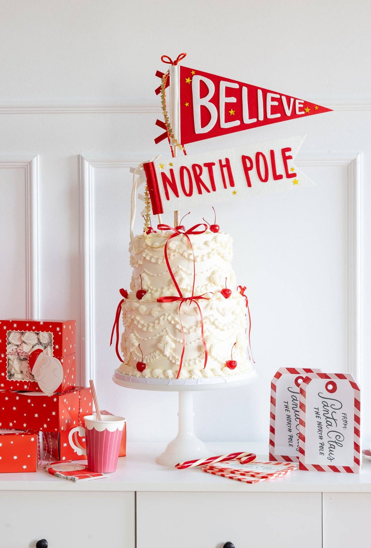 To Santa Tag Dinner Napkin