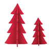 Flocked Tree Figure, Set of 2