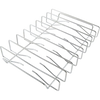 Metal rib racks on a white background