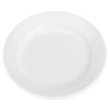 White porcelain plate on a white background