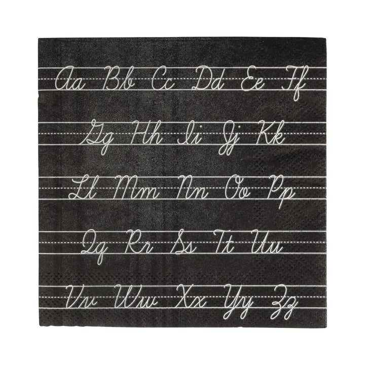 Cursive ABC's Paper Napkin