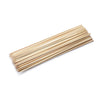 Set of wooden skewers on a white background