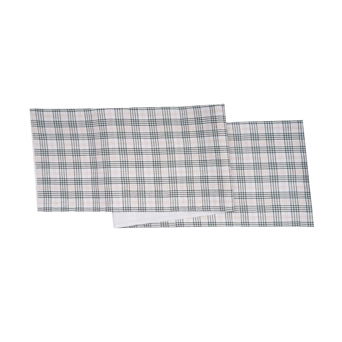 Sage & Gold Plaid Table Runner