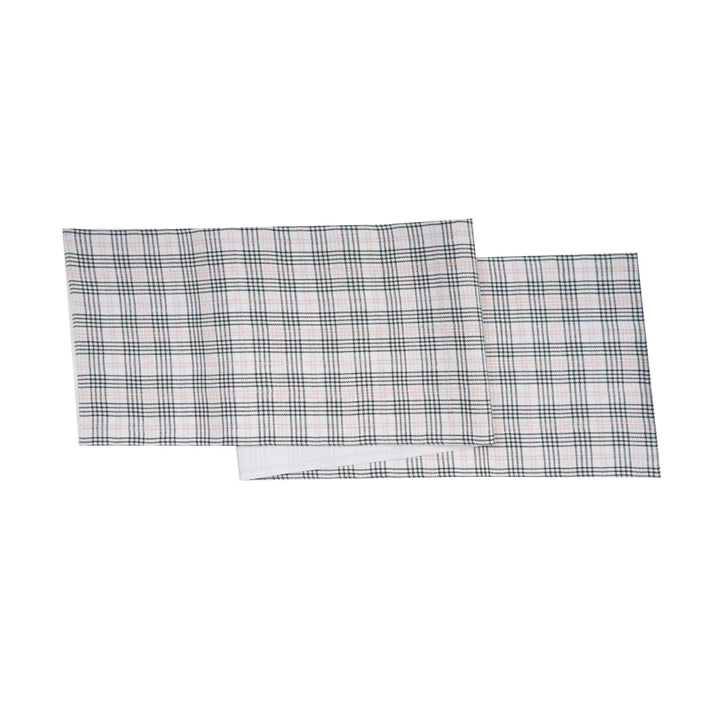 Sage & Gold Plaid Table Runner