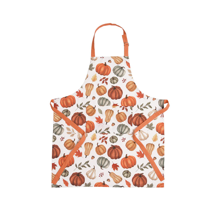 Apron with pumpkin pattern on a white background