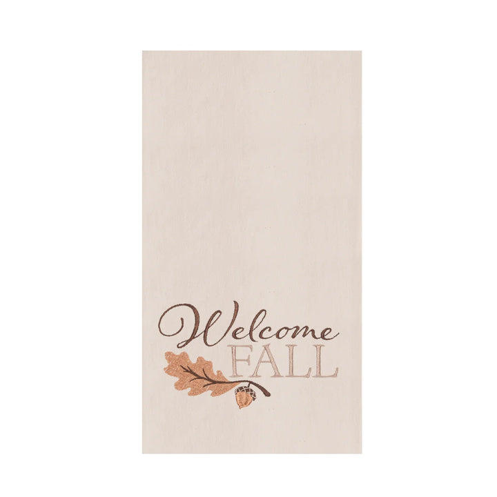 Welcome Fall Acorn Kitchen Towel
