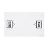 Kitchen towel with open and closed signs on a white background