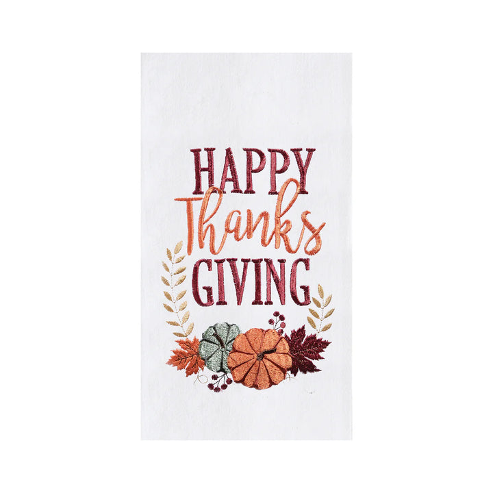 Happy Thanksgiving Pumpkin Kitchen Towel