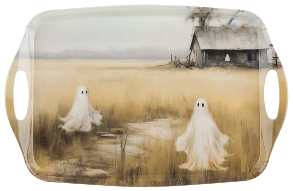 Haunted Landscape with Ghosts Serving Tray